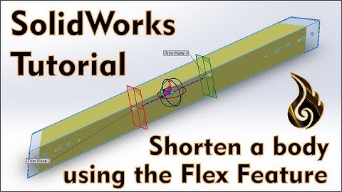 SolidWorks Tutorial | Flex Feature - Stretch or Shorten a body