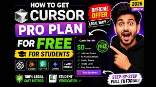How to Get Cursor Pro Plan For FREE For Students Official Offer Legal Way in 2026
