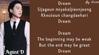 Agust D - Snooze (Feat. Ryuichi Sakamoto & Kim Woosung of The Rose) (Lyrics Rom/Eng)