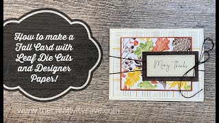 Easy Fall Card Tutorial With Stampin Up Gathering Moments Bundle Layered Designer Series Paper