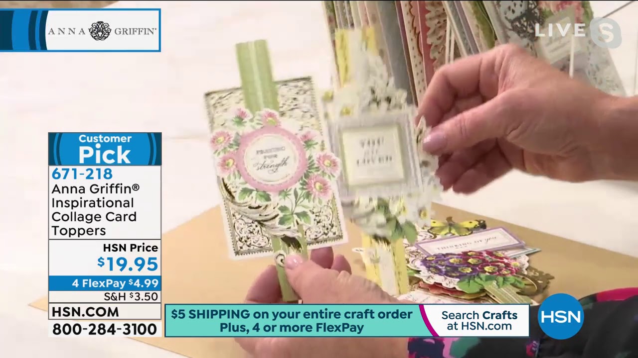 Anna Griffin Inspirational Collage Card Toppers