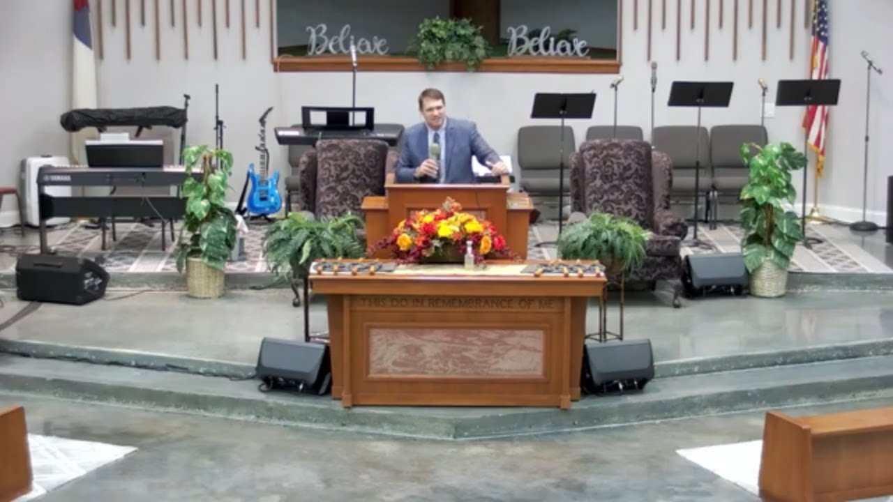 Pastor Chris Buscher preaching about counting our blessings, biblical gratitude, and recognizing God’s provision.