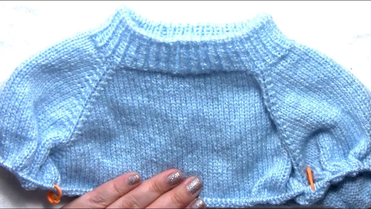 SUETER 6 A 9 MESES SIN VUELTAS CORTAS   DOS AGUJAS CIRCULAR   part 2 Aumento Sisas
