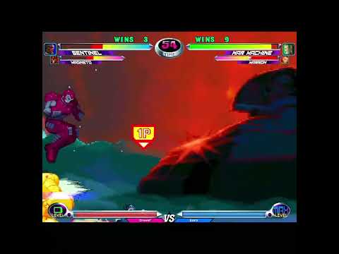 MvC2 War Machine + Marrow-Bonemerang Assist flying confirm into infinite 8/2/23