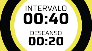 TIMER | 30 minutes long | 40 second #intervals with 20 seconds break | No music