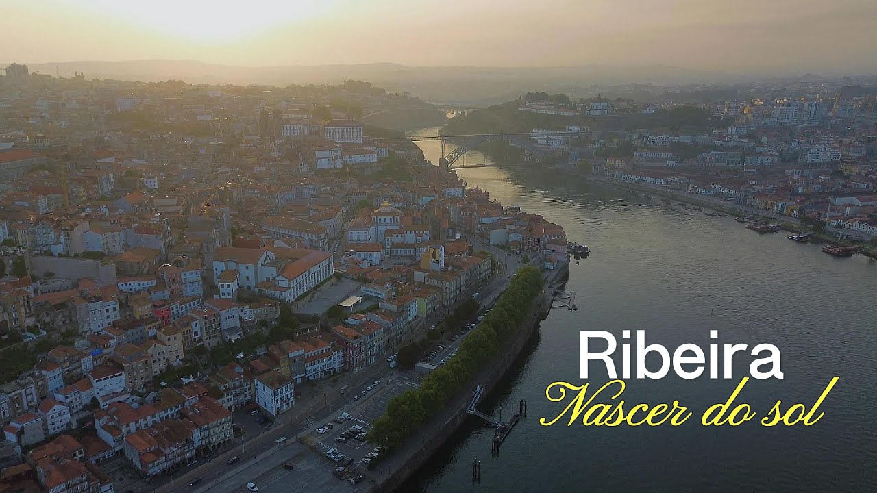 A mágica da Ribeira do Porto ao amanhecer – voo de drone em 4K