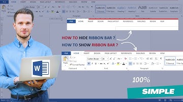 How To Hide or Show Ribbon Menu Toolbar in MS Word, MS Excel, Power Point | 100% Simple