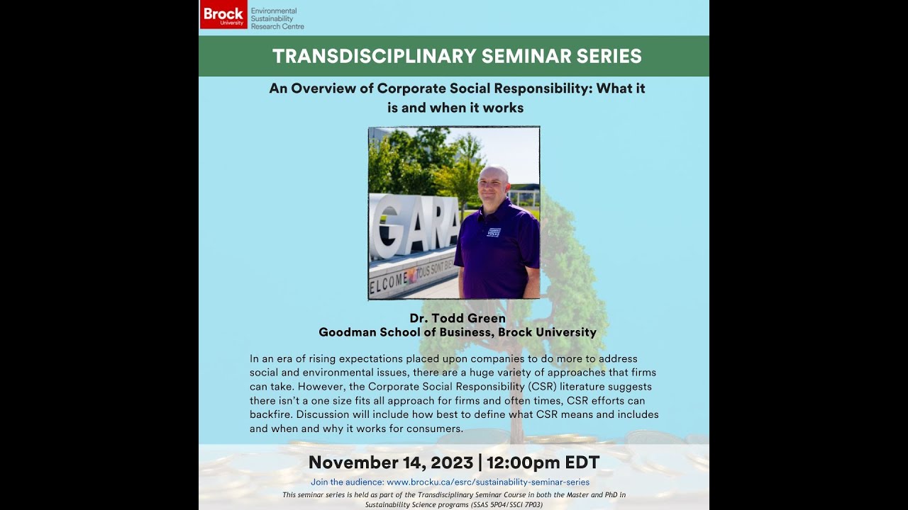 An Overview of Corporate Social Responsibility: What it is and when it works