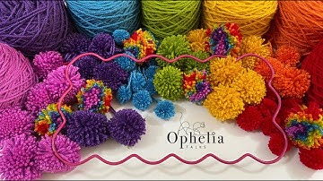 The Easy Way To MAKING PERFECT POM POMS / Make Multiple Pom Pom
