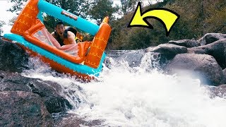 WHITE WATER RAFTING IN A BOUNCE HOUSE!