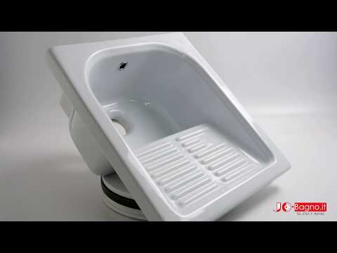 Раковина для прання господарська 45x53x26 Galassia Minerva 2008, видео 1