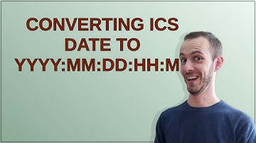 Converting ICS Date to YYYY:MM:DD:HH:mm