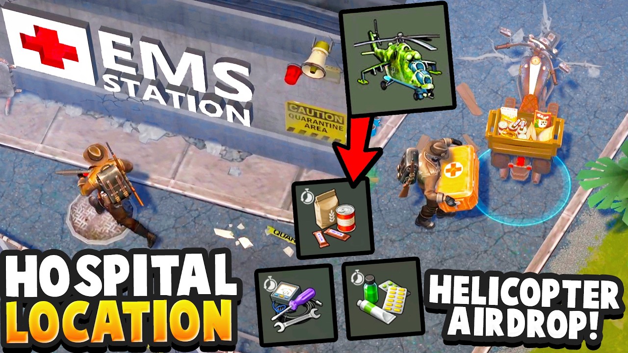 NEW UPDATE - New Hospital Zone + HELICOPTER Airdrop at the Uncharted Territories (Last Day on Earth)