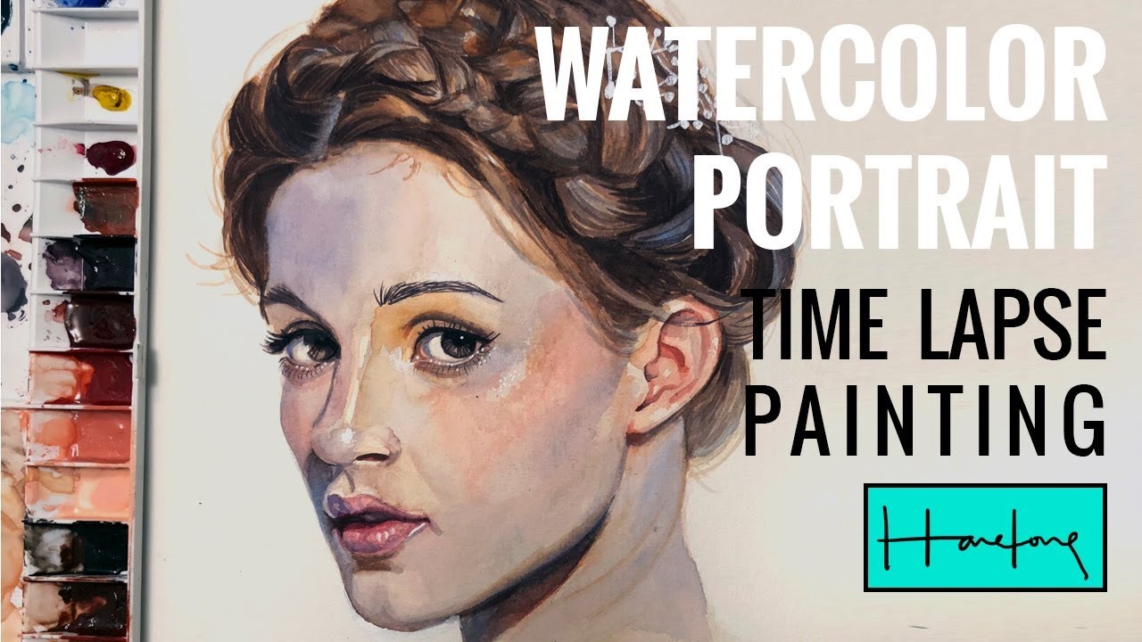 Watercolor Portrait Glazing technique