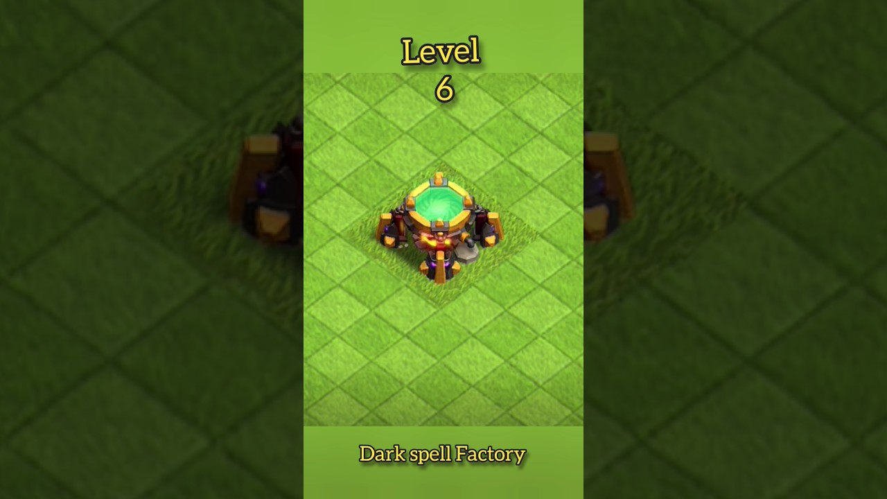 level 1 - max upgrade dark spell factory   ⚒️⚙️//upgrade clock tower 