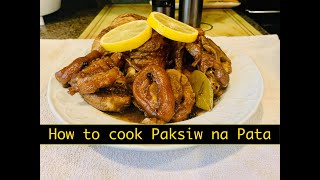 How to cook Paksiw na Pata