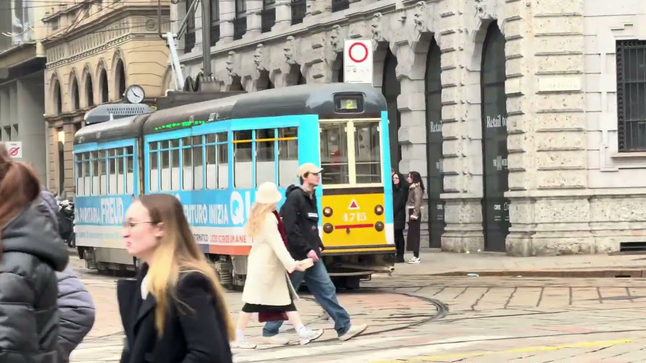 Tram Milano febbraio 2025 Streetcar in Milan