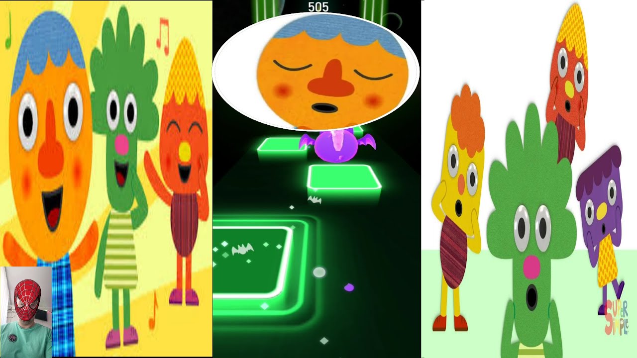 This Is A Happy Face Noodle & Pals Super Simple Songs Tiles Hop