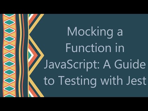 Mocking a Function