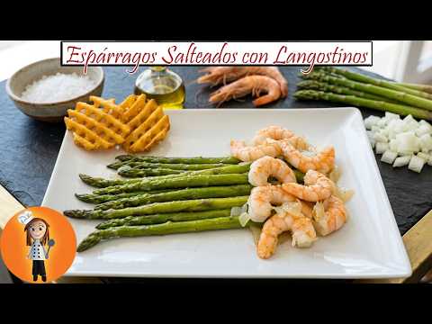 Sautéed Asparagus with Shrimp | Family Cooking Recipe