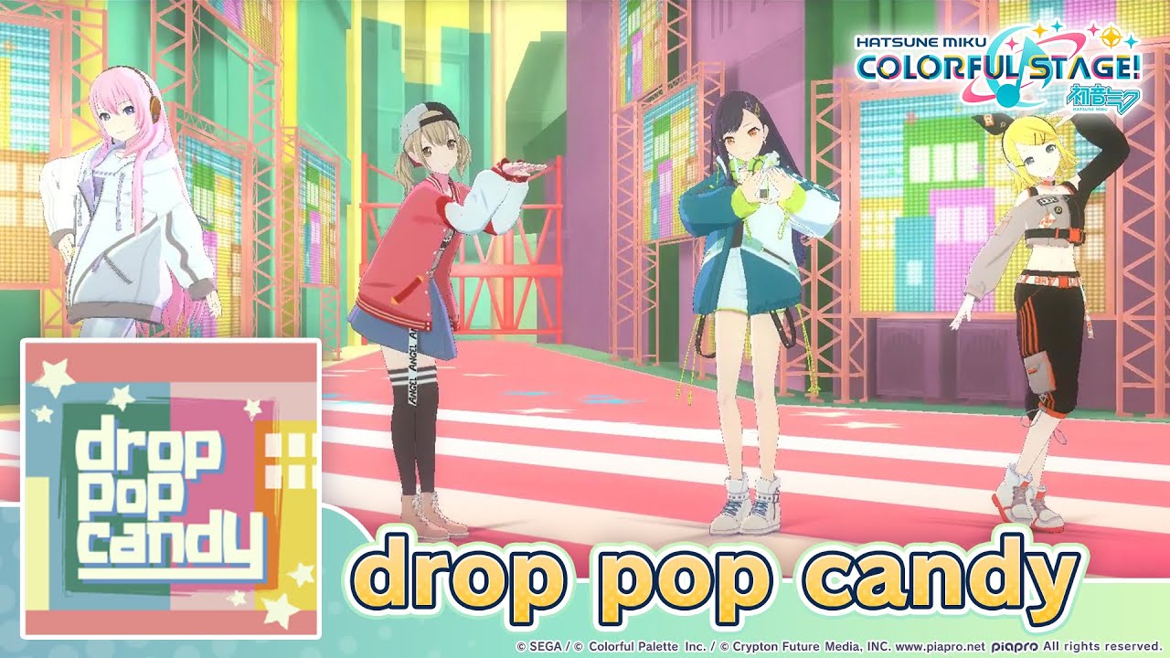 HATSUNE MIKU COLORFUL STAGE! drop pop candy by Giga 3D Music Video performed by Vivid BAD