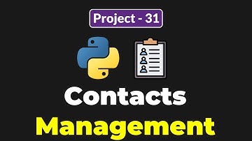 Python Project for Beginners - Contact Management System