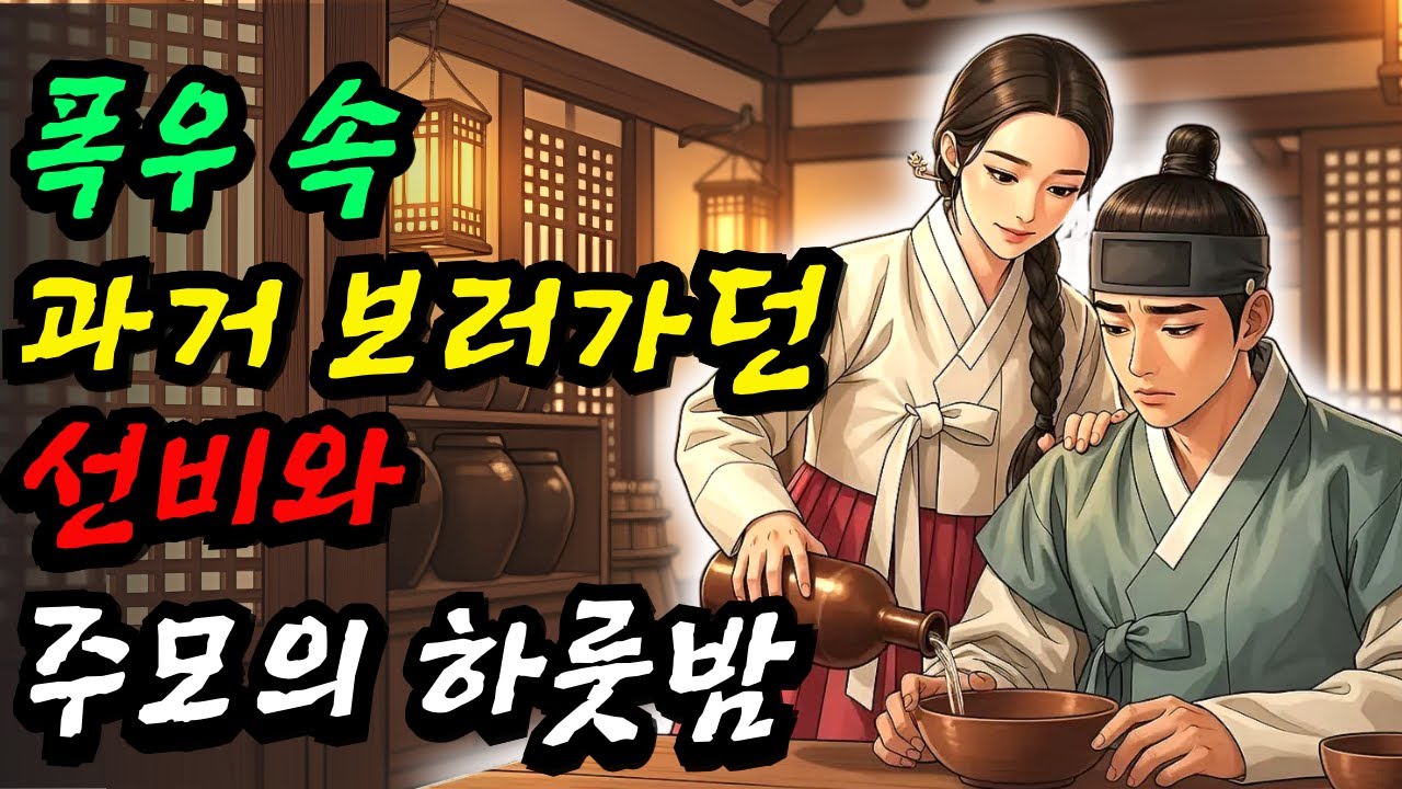 폭우 속 과거 보러가던 선비와 주막 주모의 하룻밤•야담 • 민담 • 전설 • 설화 • 옛날이야기 • 🎧 오디오북