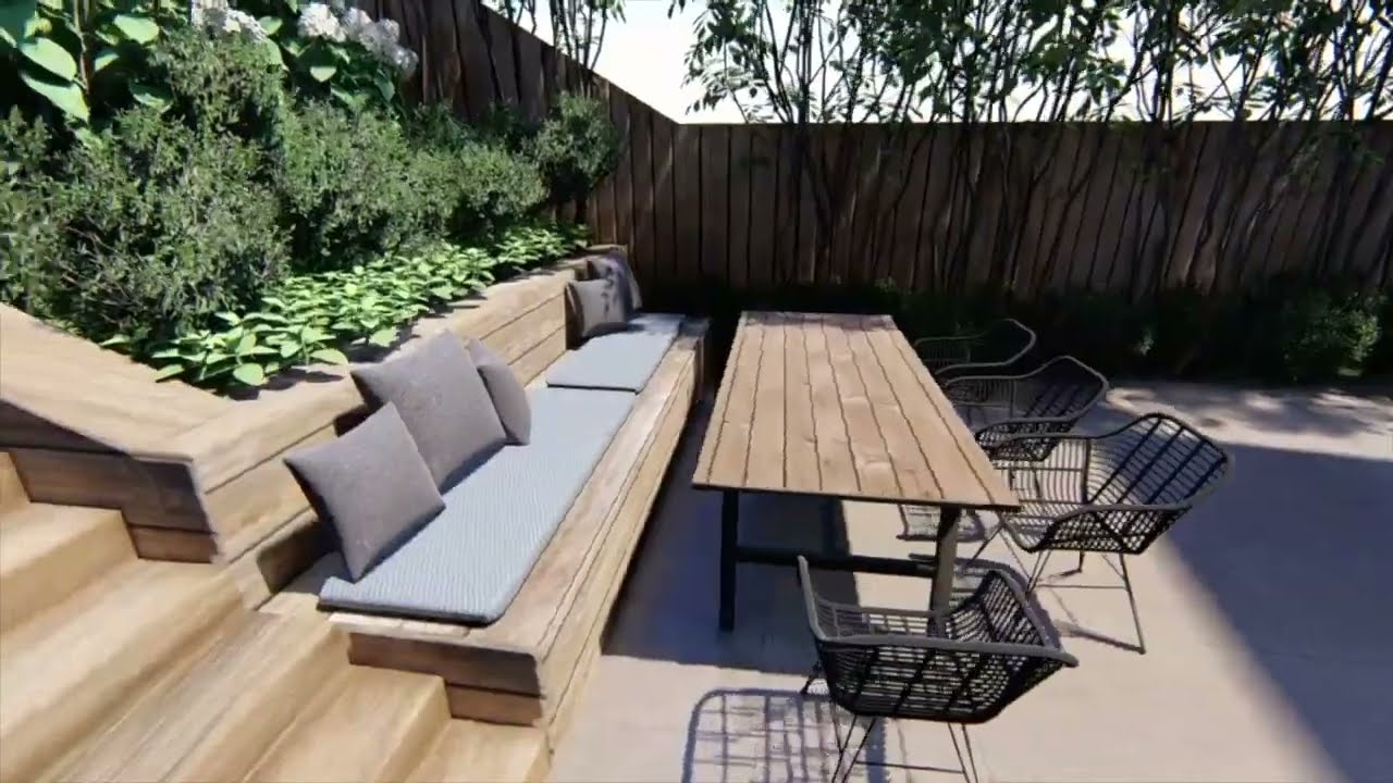 Yardzen Online Landscape Design: Backyard in the Bay Area Part 1 of 2 -  YouTube