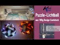 Puzzle Lichtball aus Design Papier (mit Freebie) - Adventspäckli Nr. 2