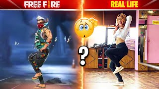 Top 8 Free Fire Emotes in Real Life || Real Life Emotes 😱 || Garena Free Fire