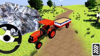 New Tractor Farming game Tractor trolley game farming in loaded tractor trailer game  screenshot 2
