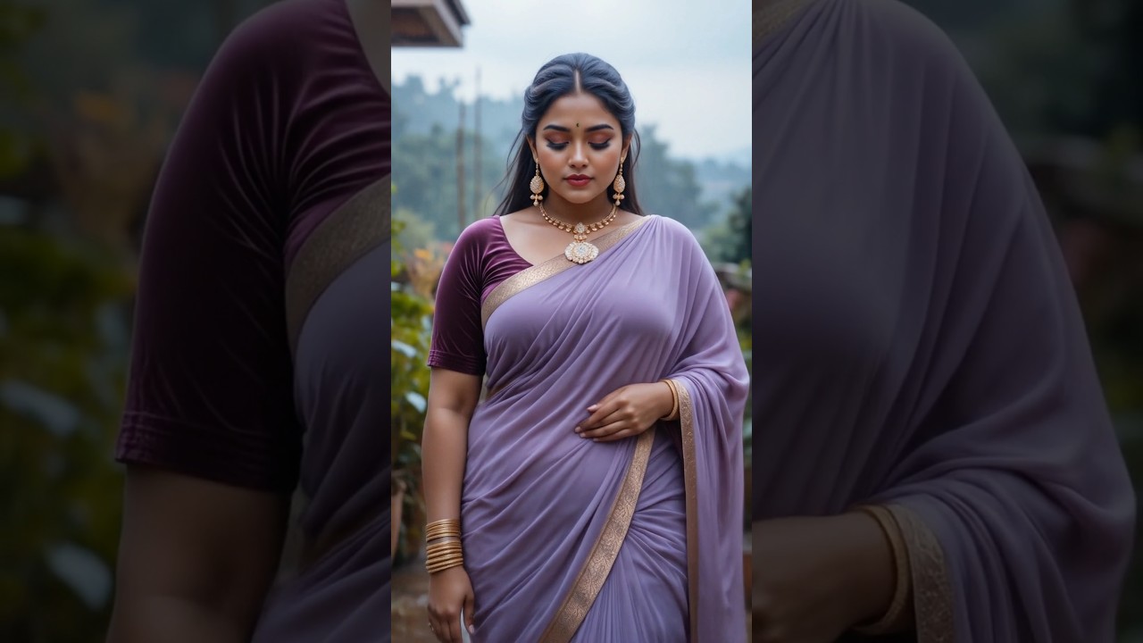 Graceful Elegance in a Monsoon Moment 