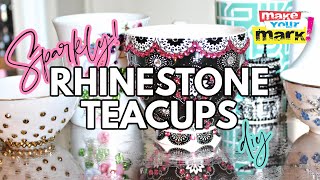 Crystal Rhinestone Teacups