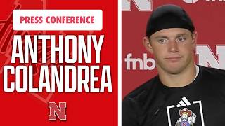 Nebraska Football QB Anthony Colandrea meets with the media following 49-21 win over Ohio
