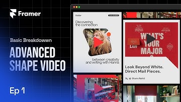 Framer Advanced Shape Video using Figma