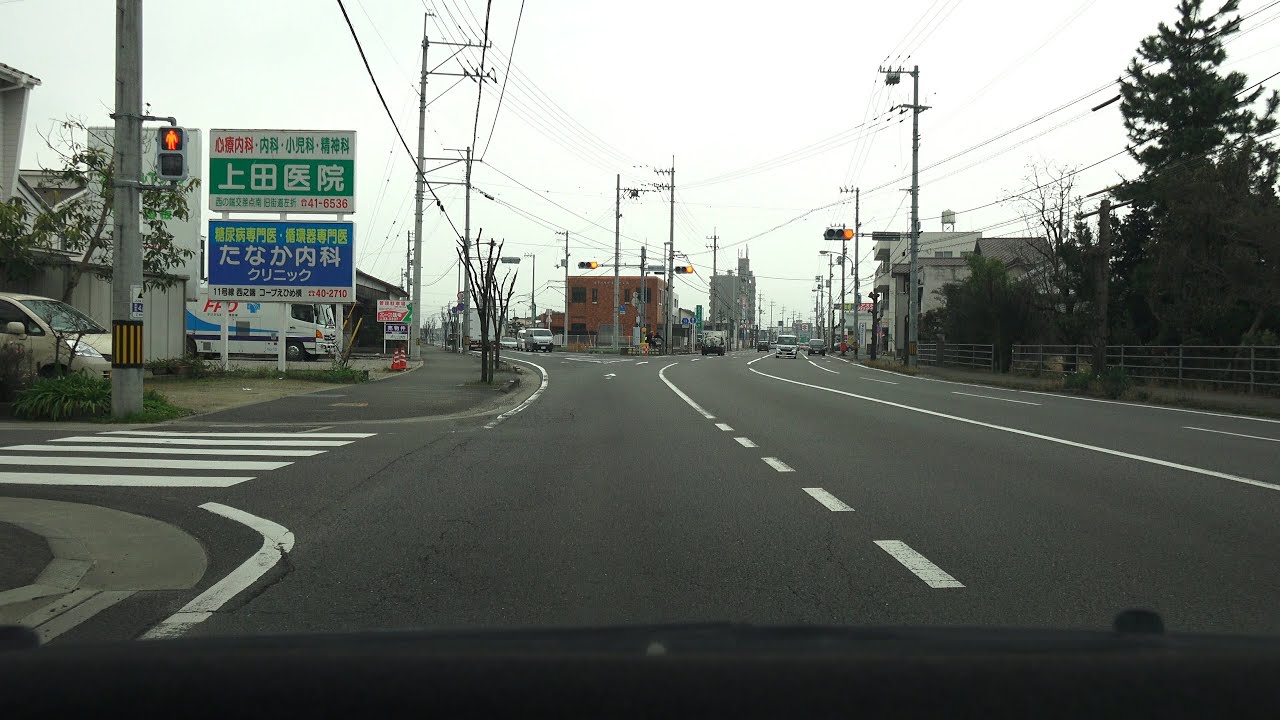 4K　愛媛県道13号　西行き・ほぼ全線　等速　愛媛県四国中央市・土居→新居浜市→西条市・壬生川　2020年撮影版