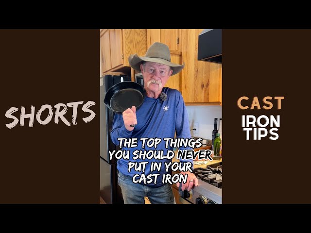 Never put this in your cast iron! #shorts class=