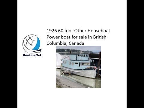 1926 60 foot Other Houseboat Power boat for sale in British Columbia, Canada. Free to capable person @BoatersNetVideos