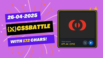 CSS Battle Daily Target Solution | April 26, 2025 | HTML CSS