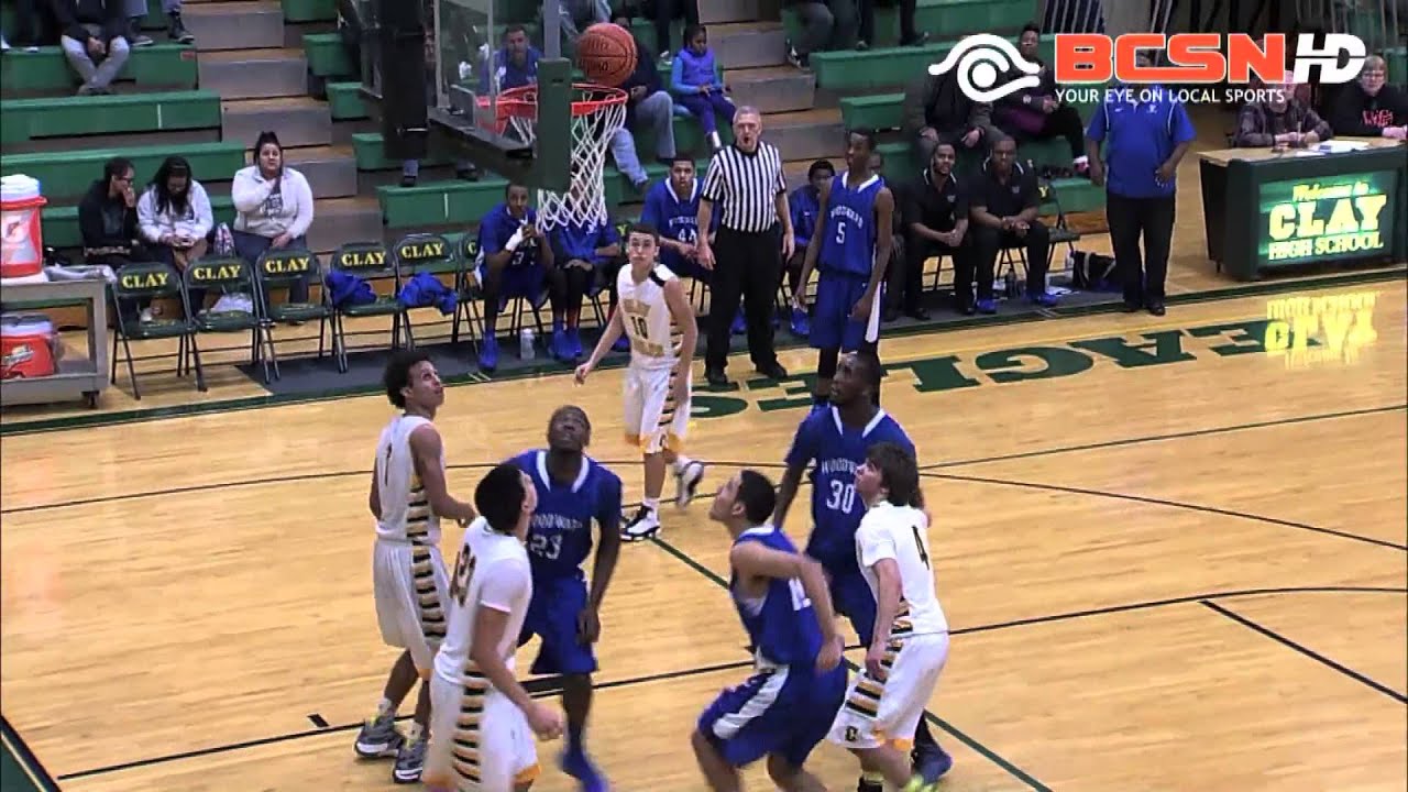 High School Boys Basketball Woodward vs Clay YouTube