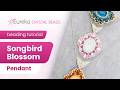 Make a Necklace w/ SuperDuos & MiniDuos 🌸 Oval Bezel 💖 Songbird Blossom Pendant Beading Tutorial