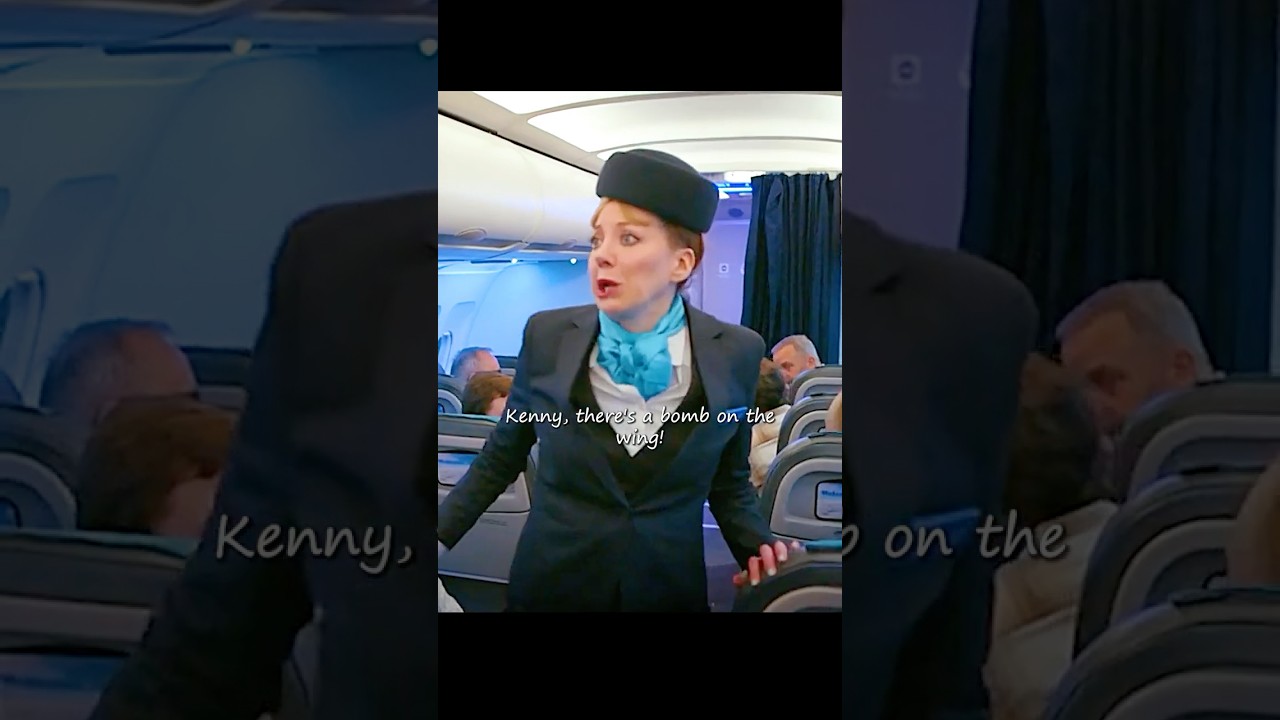 The flight attendant saved all the passengers#shorts