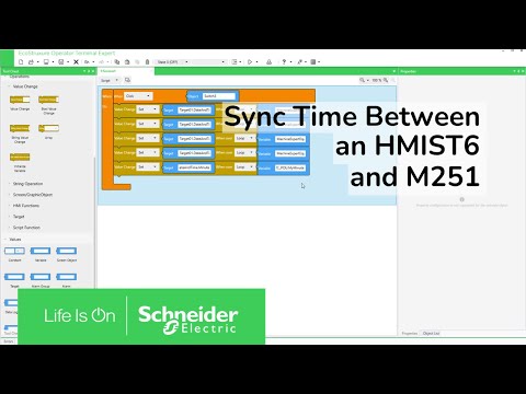 How to Sync Time Between a M251 PLC and a HMIST6 | Schneider Electric Support