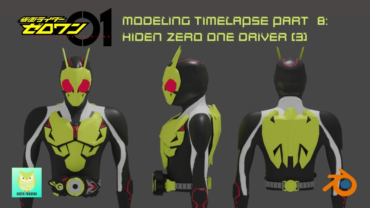 Modeling Kamen Rider Zero One part 8 - Hiden Zero One Driver (3 ...