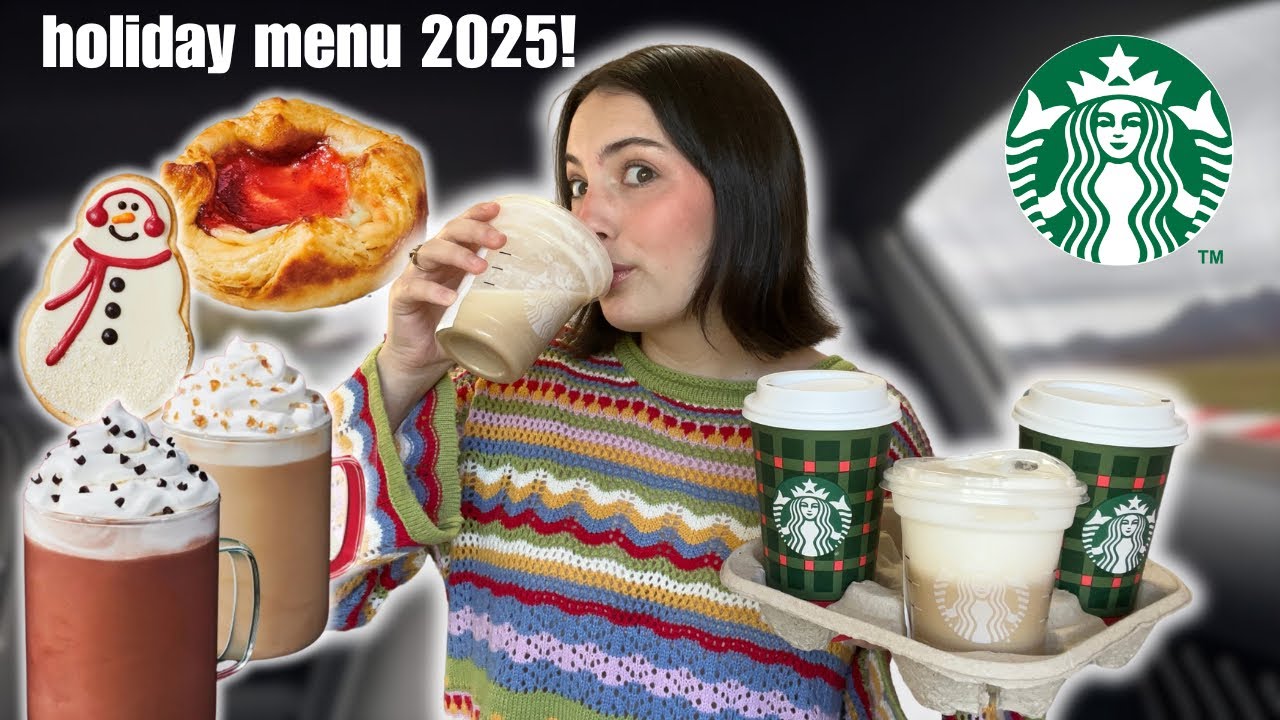 пробуем *всё* ПРАЗДНИЧНОЕ МЕНЮ от STARBUCKS!