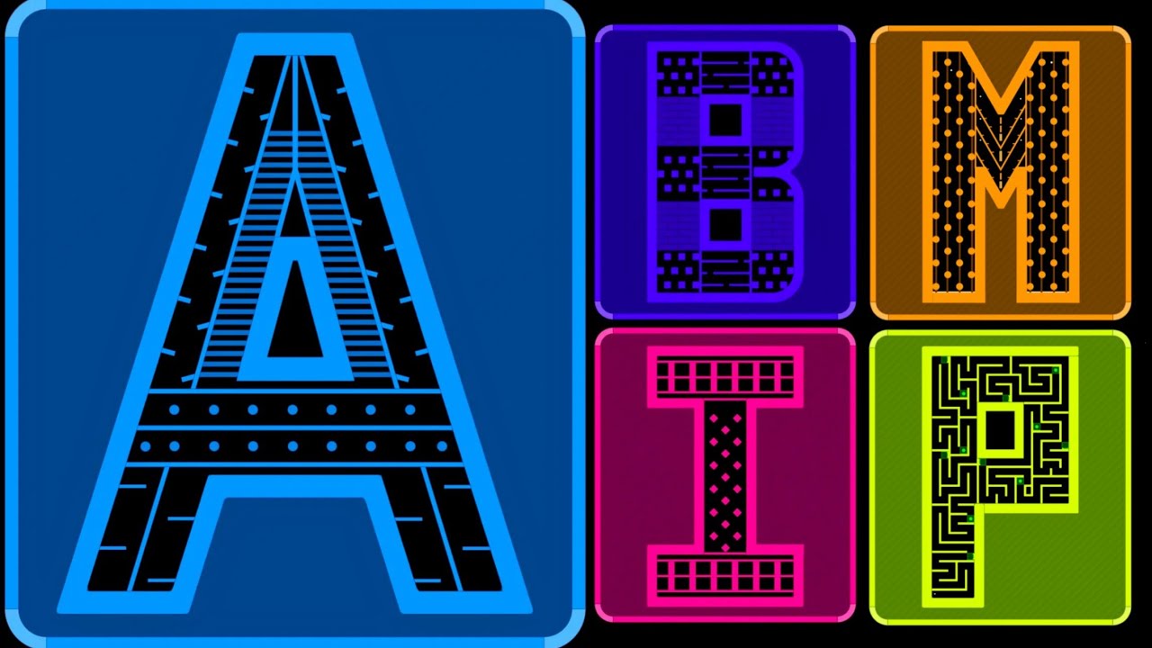 The Alphabet Race 2! - Elimination Marble Race In Algodoo