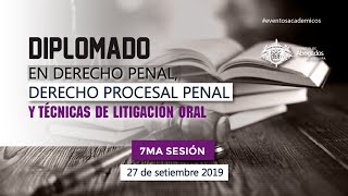 7ma Sesión - Diplomado Derecho penal, procesal penal y técnicas de litigación oral