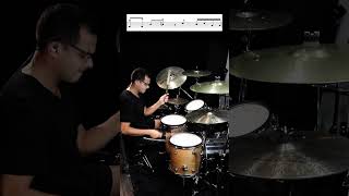 Beginner Drummers: easy syncopated drum fill #Shorts