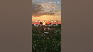 سورة طه من  آية 104 إلى آية 108 بصوت الشيخ ياسر الدوسري♥♥