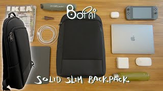 BOPAI BUSINESS BACKPACK / Solid Slim Backpack